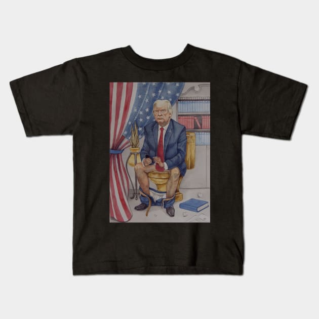 Trump Toilet Tweets Kids T-Shirt by TrumpToiletTweets